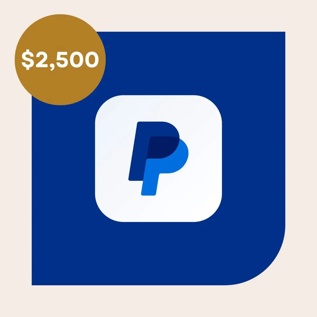 $2,500 PayPal Account To Account Transfer