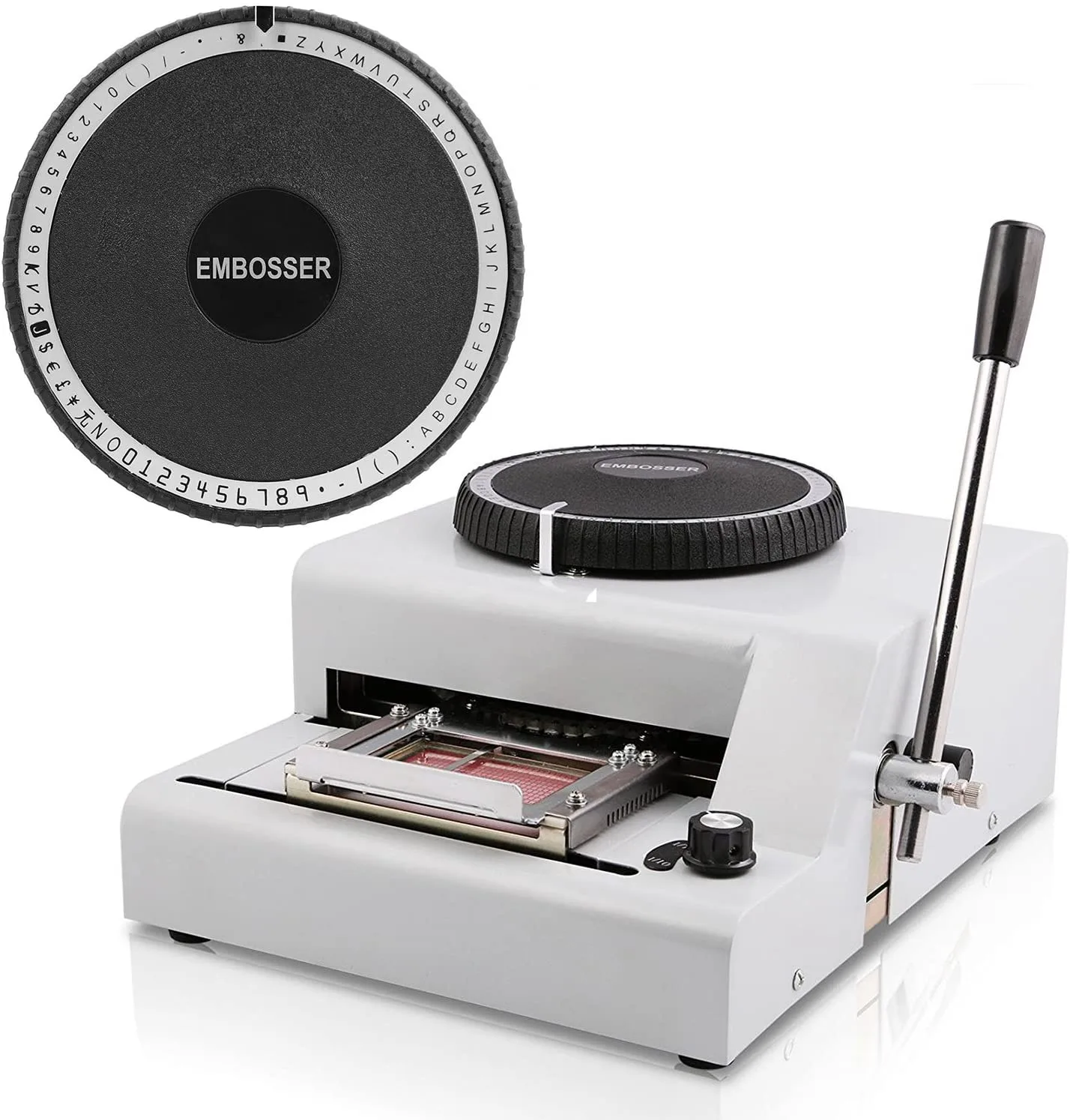 Embossing Machine 72 Characters Card Embosser Printer Gift Card Credit ID PVC Card Embosser Stamping Machine Manual Embosser Machine